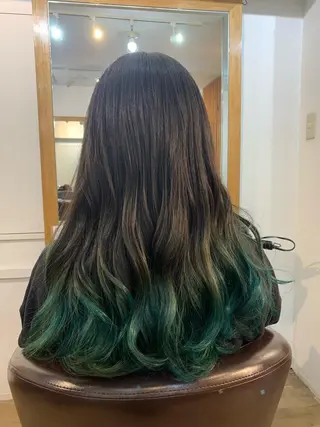 ロング カラー エンドウ　ミノリ🤎 /半個室/レイヤーのヘアスタイル