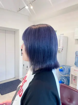 ショート カラー レイヤー🩵透明感 ೀユイ🌙のヘアスタイル