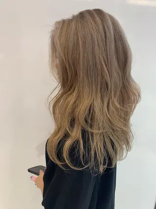 セミロング カラー ハッシュカット/ハイ トーン/MANAMIのヘアスタイル