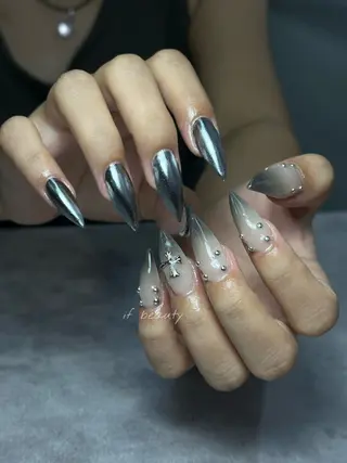 ネイル if Hair＆Nail Salon所属・IKA /海外ネイル /個性派/ワンホンのネイルデザイン