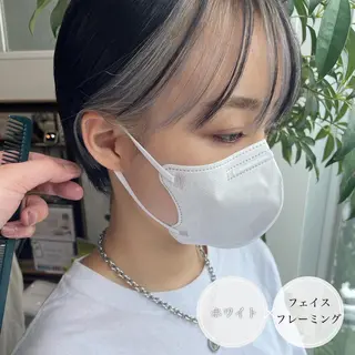 ショート カラー アンブレラカラー💫 フェイスフレーミングのヘアスタイル