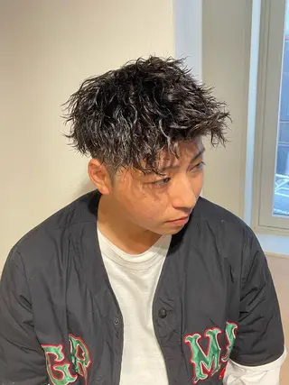 パーマ メンズ Le'a所属・渋谷/フェード/ 國分 翔のヘアスタイル