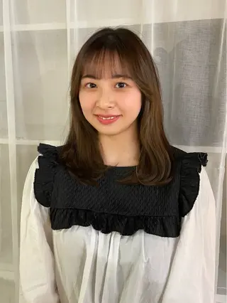 セミロング カラー FERIA  あべの 🌼西口実来🌼のヘアスタイル