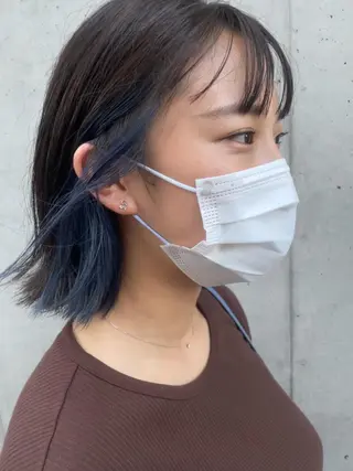 ミディアム カラー STAKK所属・KA SU MIのヘアスタイル