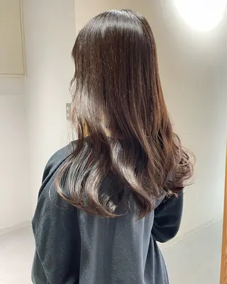 ロング デザインパーマ/ 艶カラー/ボブのヘアスタイル