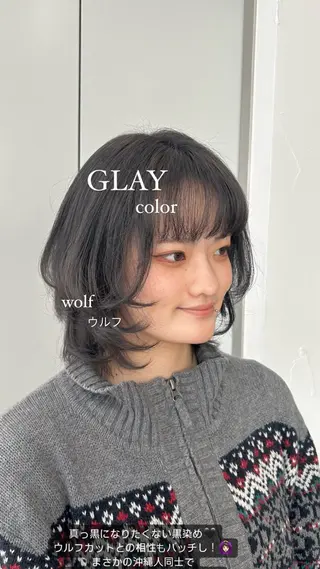 ショート カラー monaヘアアレンジ 🎀/お呼ばれのヘアスタイル