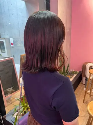 ミディアム カラー 艶感透明感カラー🤍 hinaのヘアスタイル