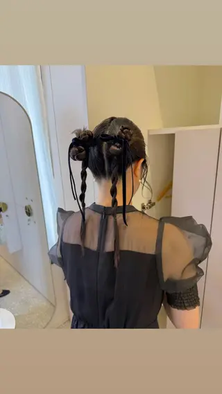 ヘアアレンジ 暖色/オリーブカラー /中村未来🍒🫒のヘアスタイル