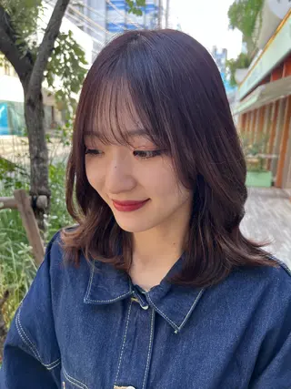 ミディアム 透明感カラー🕊🤍 アサノ  マユのヘアスタイル