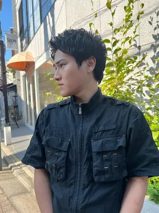 カラー パーマ ヘアアレンジ メンズ ショートヘア原宿 fifth コシのヘアスタイル