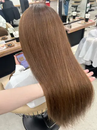 セミロング ボブ/縮毛矯正/艶髪 /さのまなみのヘアスタイル