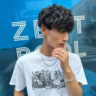 パーマ メンズ メンズパーマ/韓国 ヘア/Mino🤍のヘアスタイル