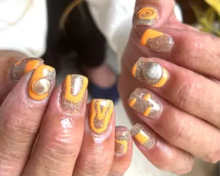 ショート カラー キッズ 2dy所属・2DY NAIL SALONのネイルデザイン