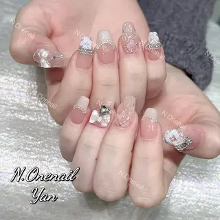 ネイル 長いだし/スカルプ/ パラシェルN.oneのネイルデザイン