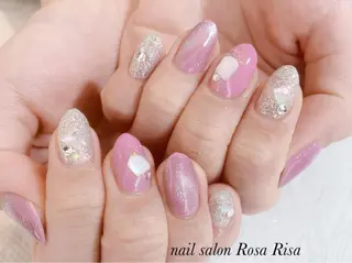 ミディアム ネイル ネイルスタジオ シェイクユアハンズのネイルデザイン