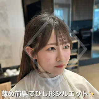 ロング カラー 🎀大竹美侑／顔まわ りカット／レイヤーのヘアスタイル