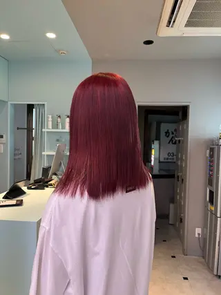 ミディアム カラー ブリーチカラー 🩵MIZUKIのヘアスタイル