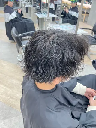 パーマ メンズ メンズ/シャドウ/ 波巻き/kyogoのヘアスタイル