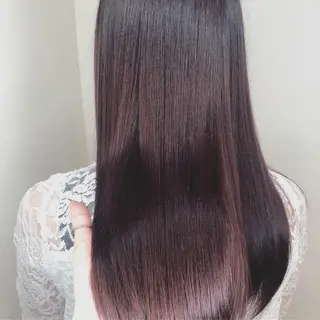 ロング カラー ウルフカット／吉村 桃子のヘアスタイル