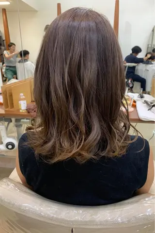 ミディアム カラー 縮毛矯正/髪質改善 /韓国風　山川春輝のヘアスタイル