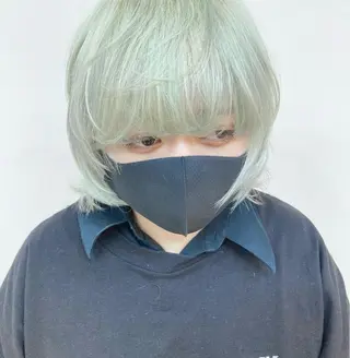 カラー fumikaブリーチ /ウルフのヘアスタイル