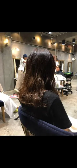 セミロング マンツーマン／韓国 ヘア‎Amiのヘアスタイル