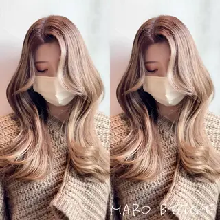 ロング カラー 💜ハイトーン💛 マジカルかいちゃんのヘアスタイル