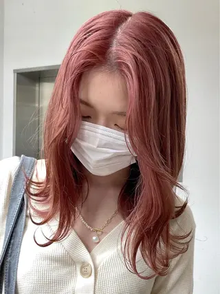 ミディアム カラー 🧸艶々韓国ヘア 🧁mizunaのヘアスタイル