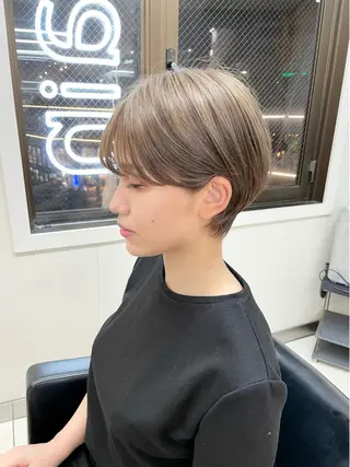 ミディアム 骨格診断で絶対可愛い ✨丸みショート✨凌弥のヘアスタイル