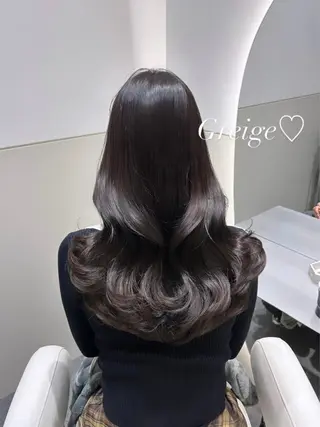 セミロング カラー 🩷韓国ヘア/ヨシン モリ🩷Maikaのヘアスタイル