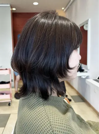 ミディアム カラー 透明感カラー/ くびれヘア/ユウユのヘアスタイル