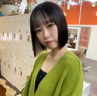 ミディアム カラー YURAGI🌿 SAKIのヘアスタイル