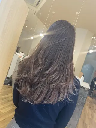 セミロング カラー salowin梅田茶屋町suite所属・ハイトーンヘア/ 島崎　タクミのヘアスタイル