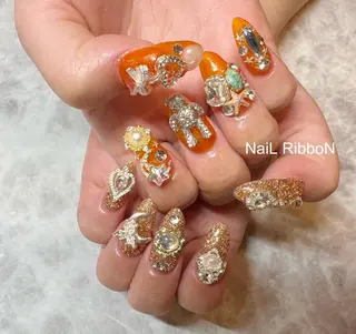 ネイル ネイルリボン 石田のネイルデザイン