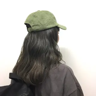 セミロング カラー 💘透明感カラー💘 沖本 将宏のヘアスタイル