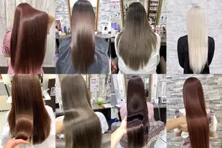 ロング ハイトーンArphy 安蒜佑太のヘアスタイル