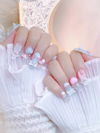 ネイル ワンホン、かわいい系 🎀ななみのネイルデザイン