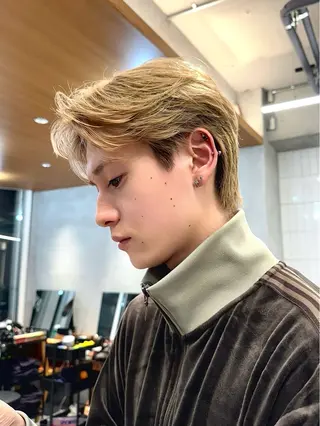 メンズ nicoTOKYO 原宿所属・センターパート /メンズ/海野颯生のヘアスタイル