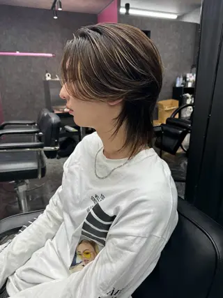 ショート カラー メンズ 曲がる縮毛矯正 髪質改善/西尾 幸樹のヘアスタイル