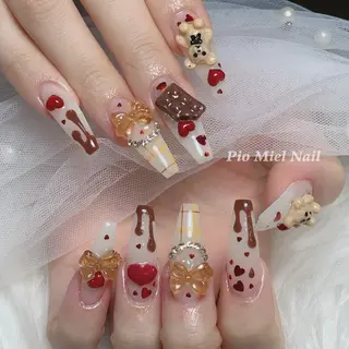 ネイル HANA 長さだしのネイルデザイン