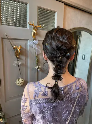 セミロング 西村 真実子のヘアスタイル