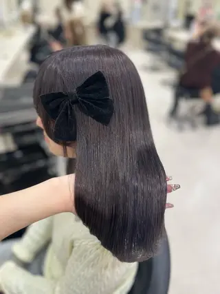 カラー ベージュ・ラベンダー カラー🎀りりのヘアスタイル