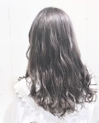セミロング カラー パーマ ヘアアレンジ 【ツヤ髪美容師】 ツダケイスケのヘアスタイル
