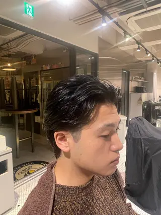 パーマ メンズ FRANK’S BARBE(E)R THE STAND.飯田橋店所属・池田 丈也のヘアスタイル