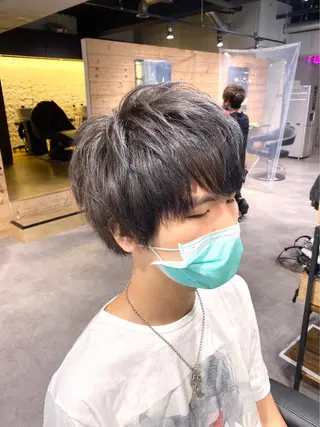 ミディアム カラー ヘアアレンジ メンズ ✨【公式】渋谷メンズ サロン BLUCK✨のヘアスタイル