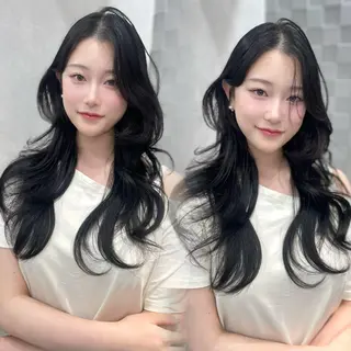 カラー 𝑿𝑬𝑵𝑨 𝐿𝑈𝑁𝐴のヘアスタイル