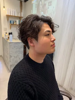 ミディアム パーマ メンズ Dxxxx III所属・女性目線の大人 メンズ*Ayakaのヘアスタイル