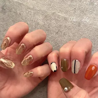 ネイル White lily所属・牧田 雅世のネイルデザイン