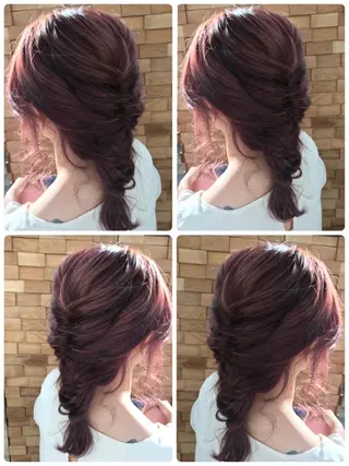 ミディアム カラー パーマ ヘアアレンジ メンズ 美容室 ソンリエのヘアスタイル