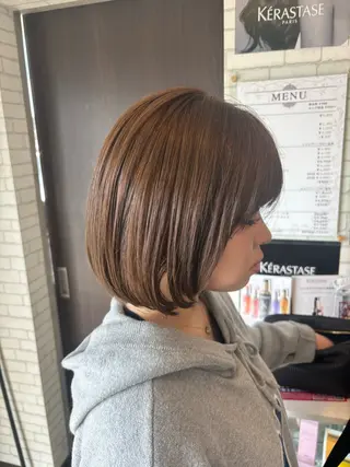 ショート カラー ファミリーサロンQuest 黒田店所属・わたなべ ななかのヘアスタイル